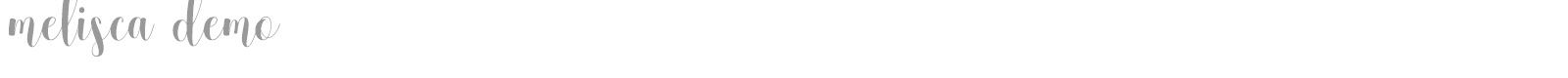 Melisca font preview